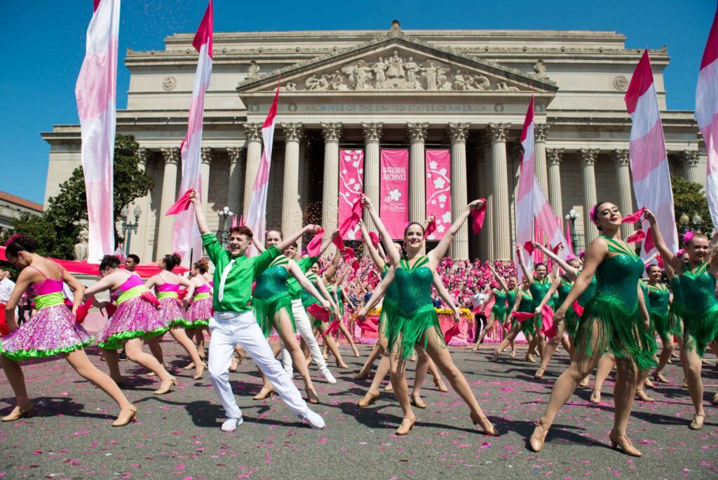 Cherry Blossom Festival Dancing WashingtonDC 1024x684