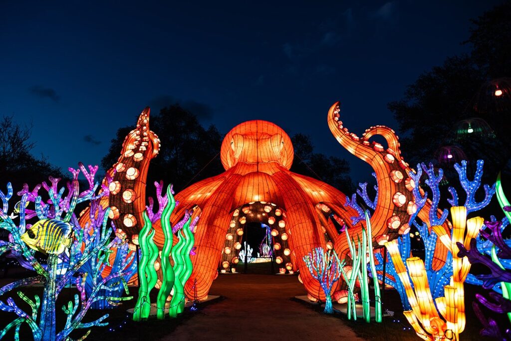 Glowing Wild Turtle Bay Redding California Asian Lantern Festival Sundial Bridgejpg 1024x684