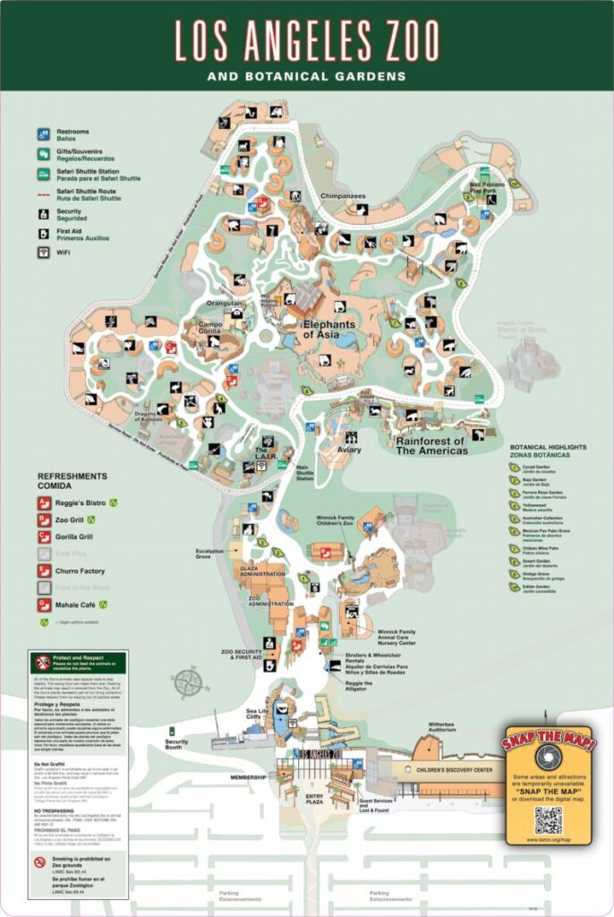 LA Zoo Map 686x1024