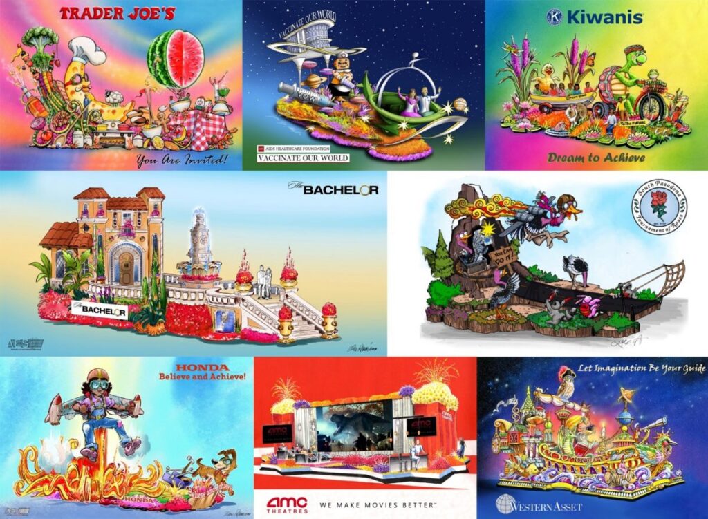 Rose Parade Float Lineup 1024x751